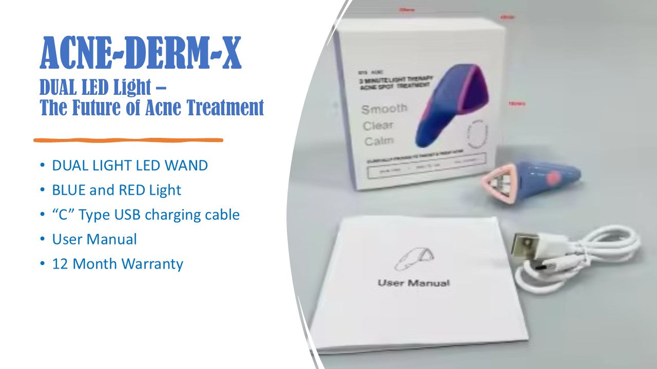 ACNE-DERM -DUAL LED Light –The Future of Acne Treatment